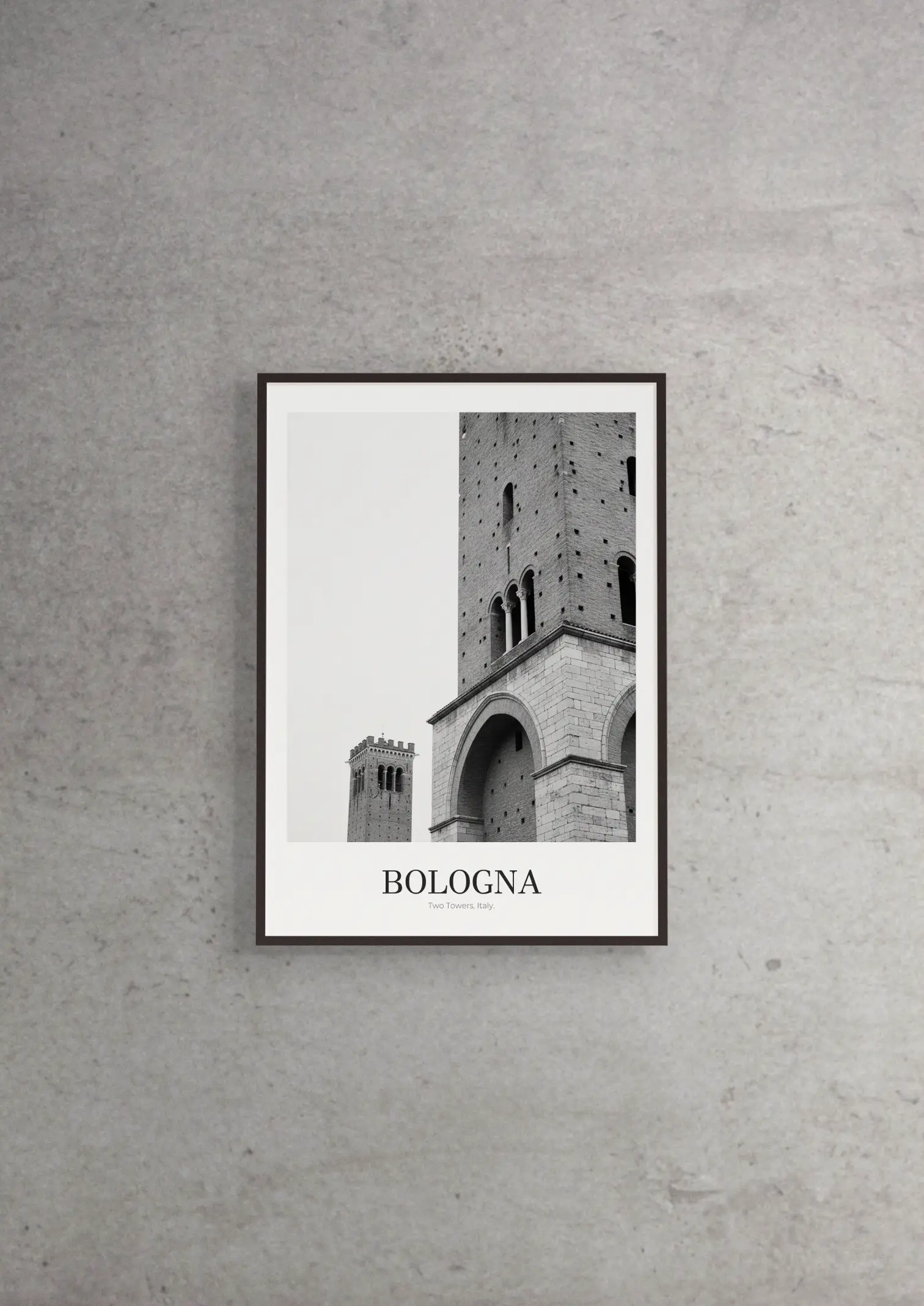 Two Towers - Classic Framed Architecture Print