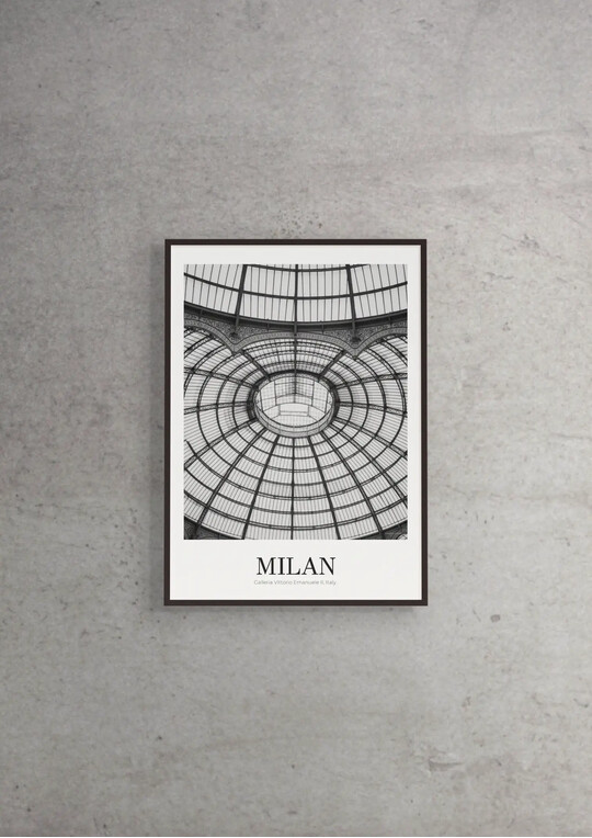 Galleria Vittorio Emanuele II - Classic Framed Architecture Print