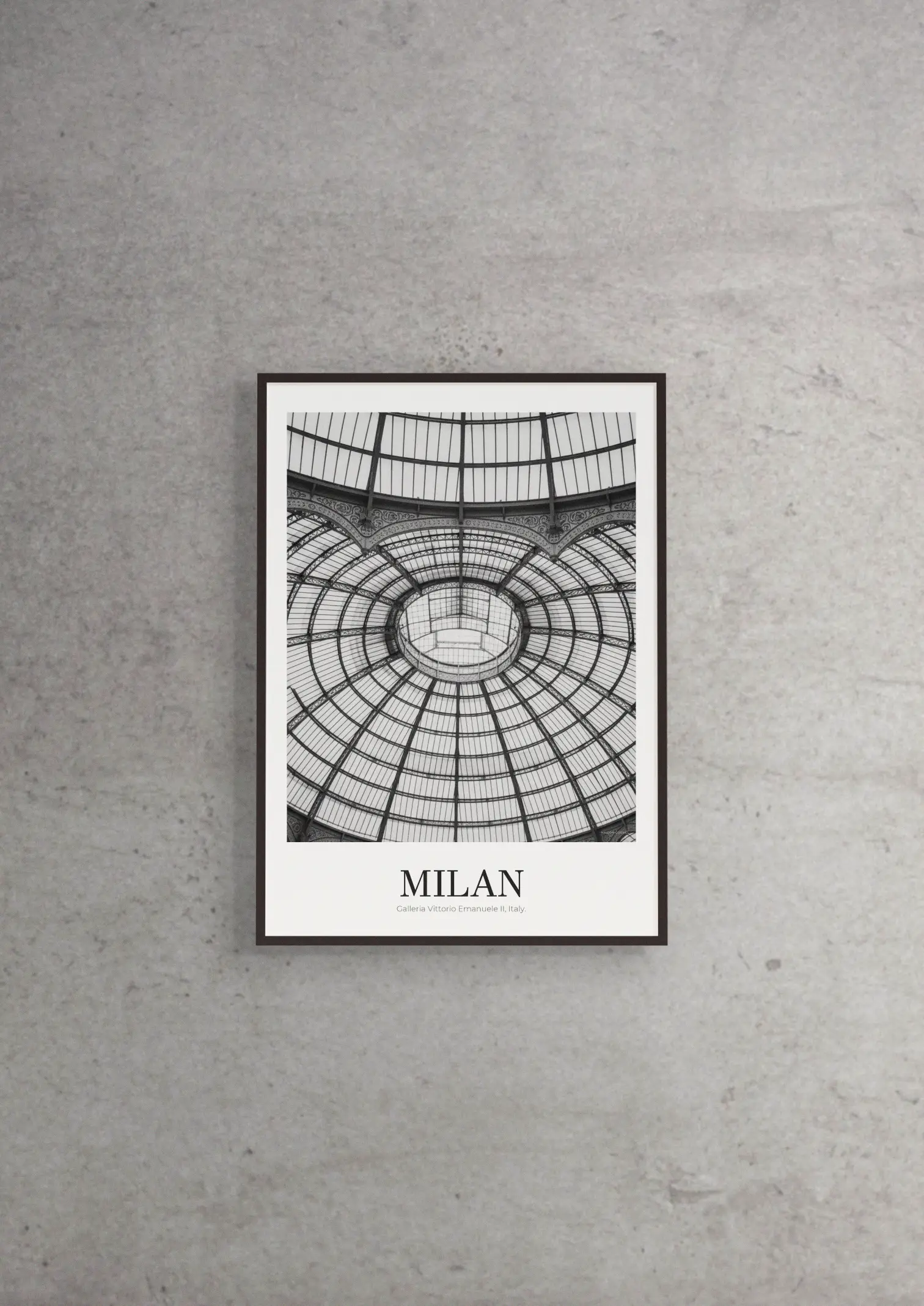 Galleria Vittorio Emanuele II - Classic Framed Architecture Print