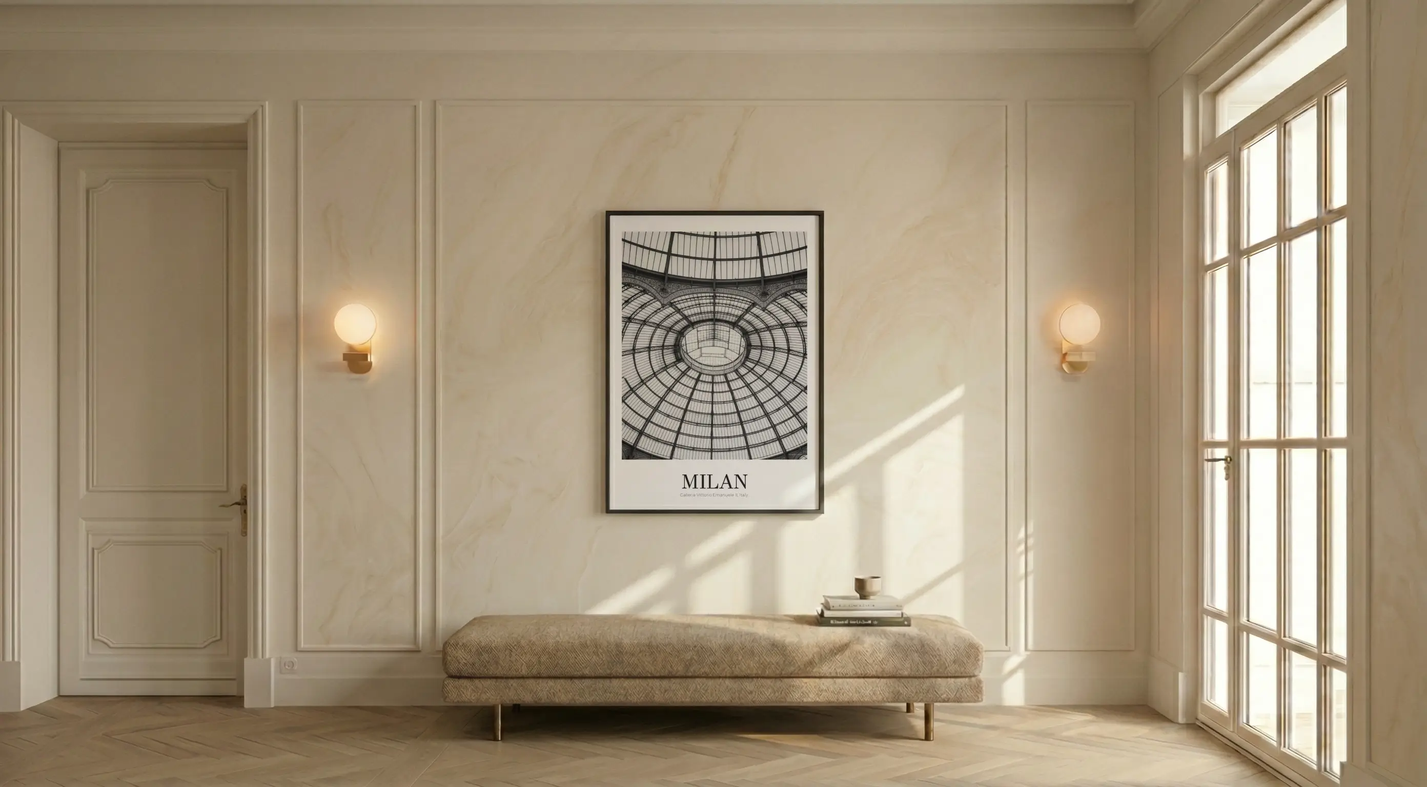 Galleria Vittorio Emanuele II - Classic Framed Architecture Print