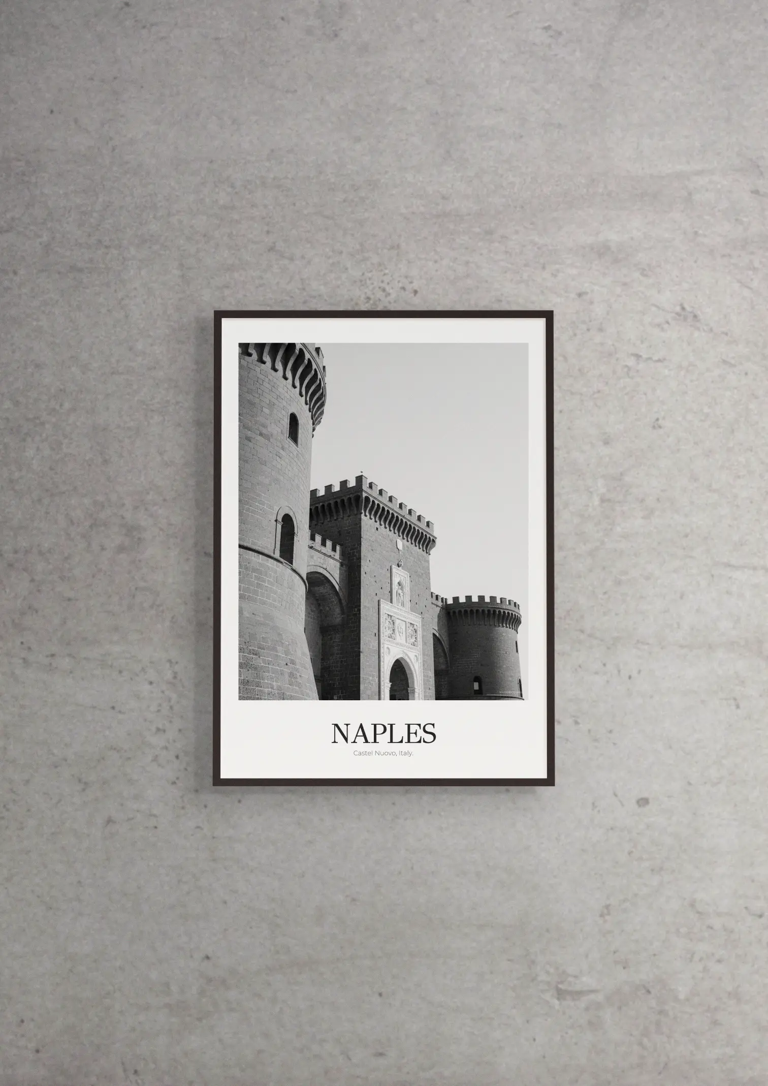 Castel Nuovo - Classic Framed Architecture Print