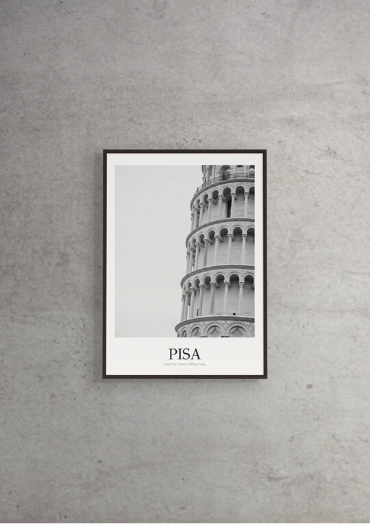 Leaning Tower of Pisa - Classic Framed Architecture Print