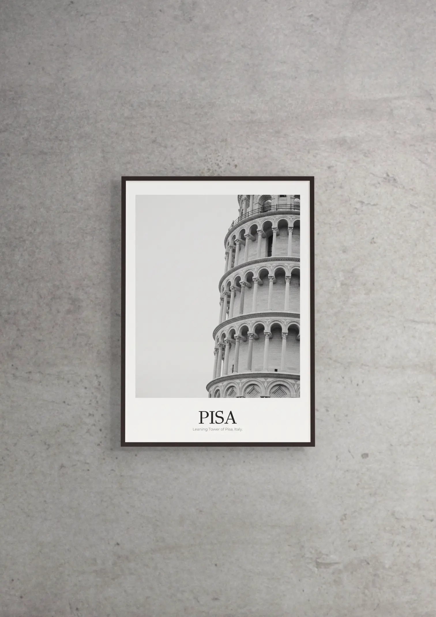 Leaning Tower of Pisa - Classic Framed Architecture Print