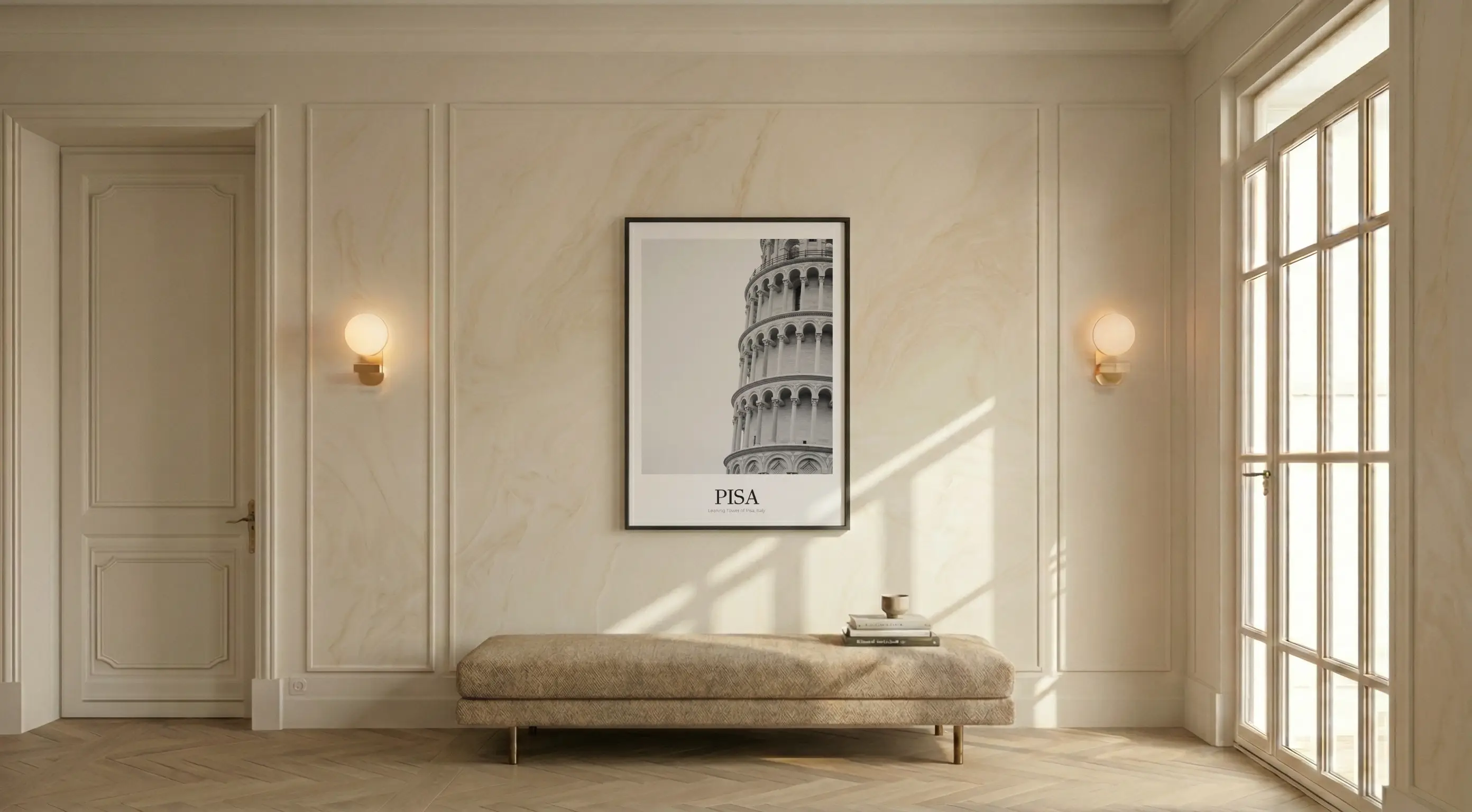 Leaning Tower of Pisa - Classic Framed Architecture Print