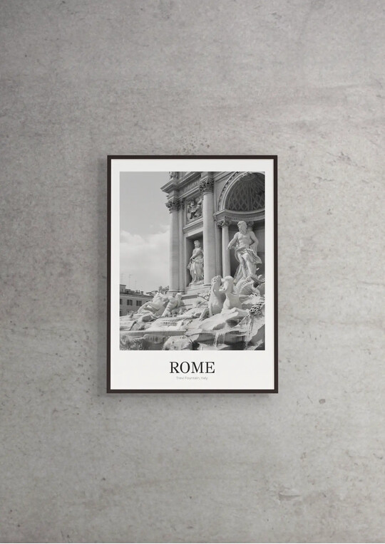 Trevi Fountain - Classic Framed Architecture Print