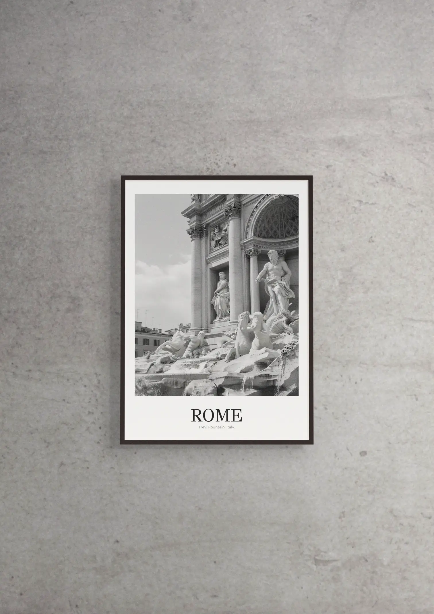 Trevi Fountain - Classic Framed Architecture Print