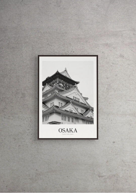 Osaka Castle - Classic Framed Architecture Print