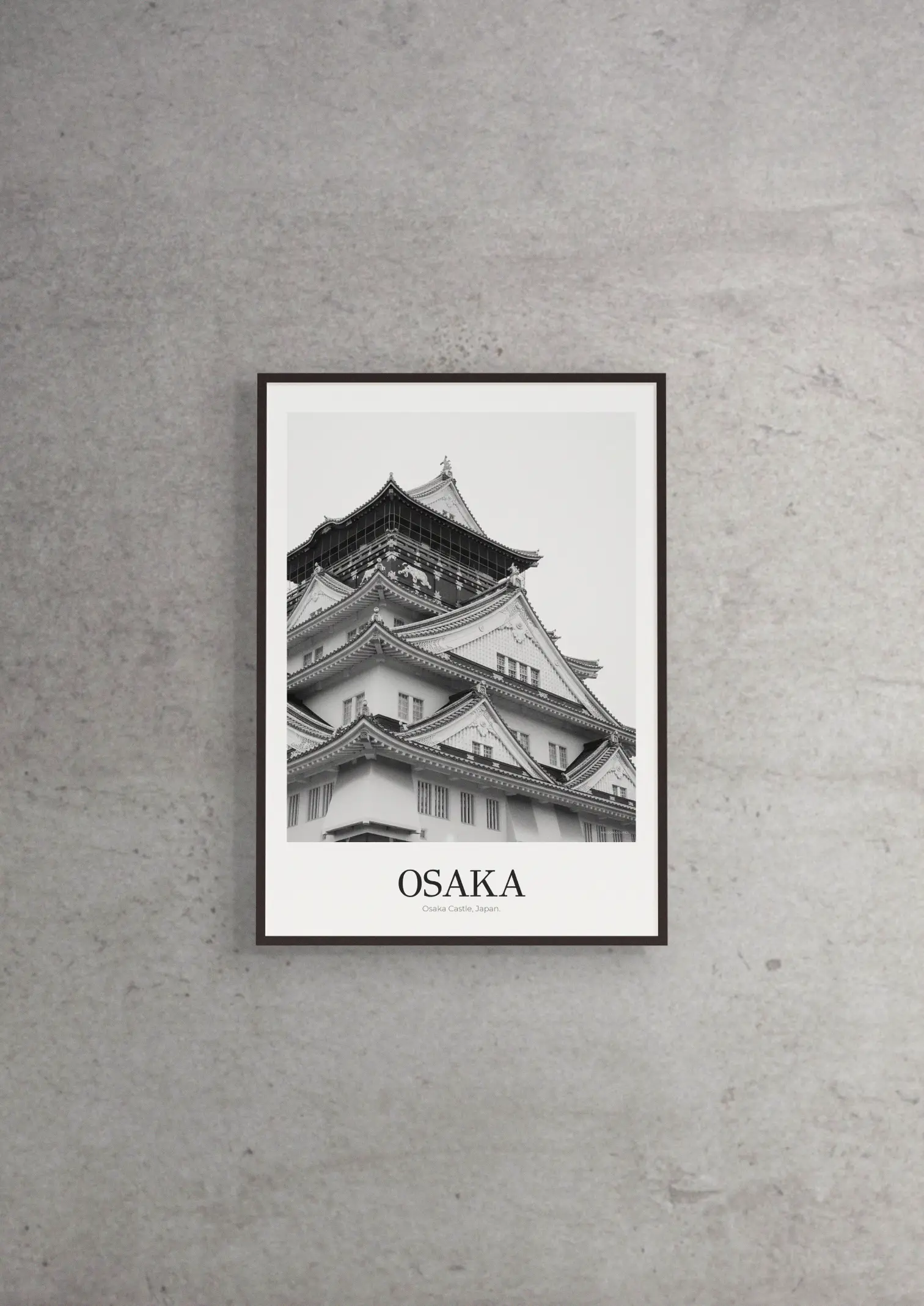 Osaka Castle - Classic Framed Architecture Print
