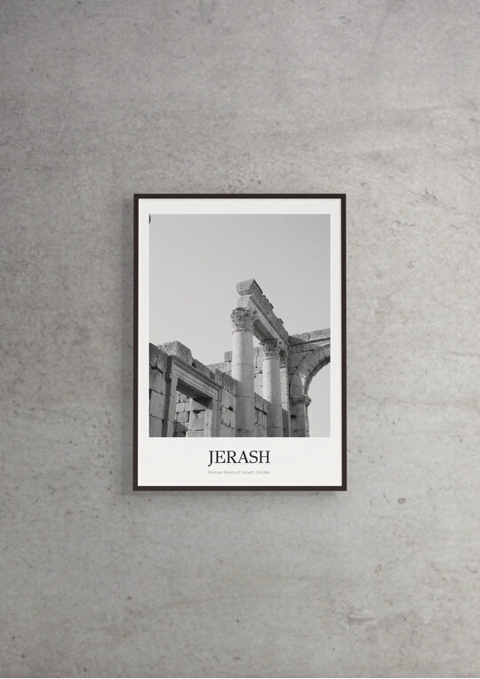 Roman Ruins of Jerash - Classic Framed Architecture Print