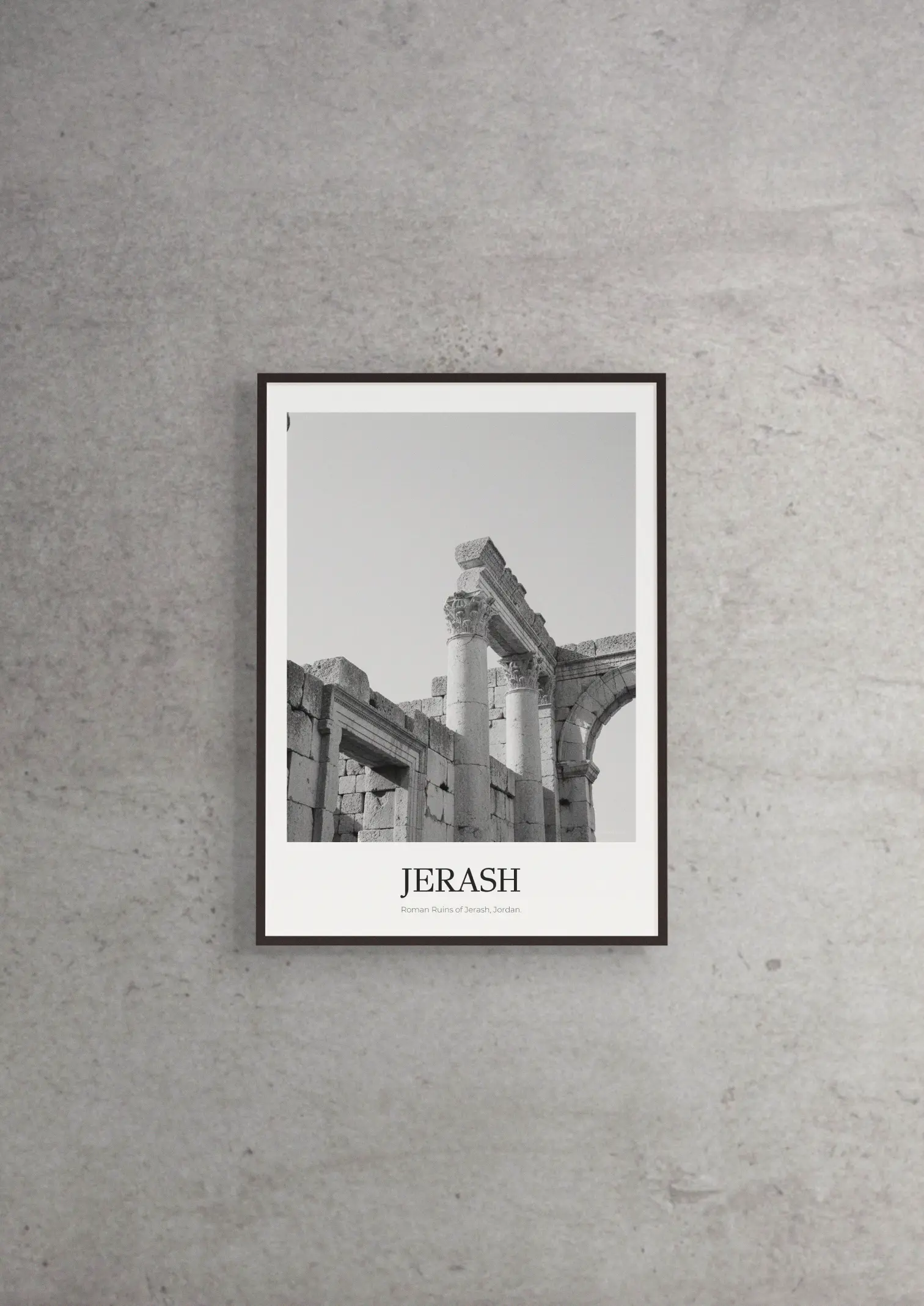 Roman Ruins of Jerash - Classic Framed Architecture Print