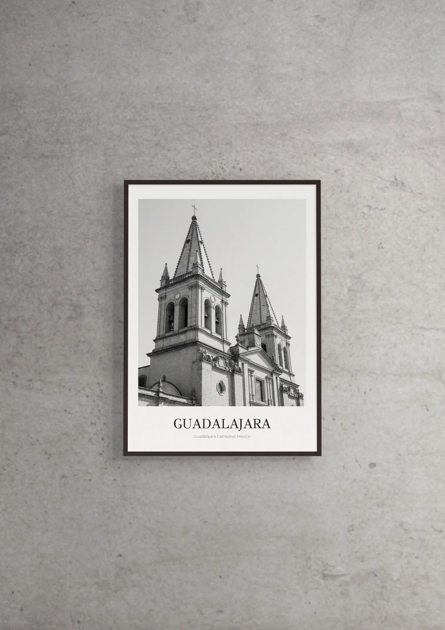 Guadalajara Cathedral - Classic Framed Architecture Print