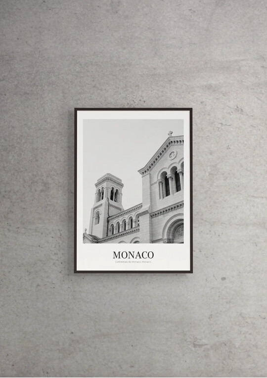 Cathédrale de Monaco - Classic Framed Architecture Print