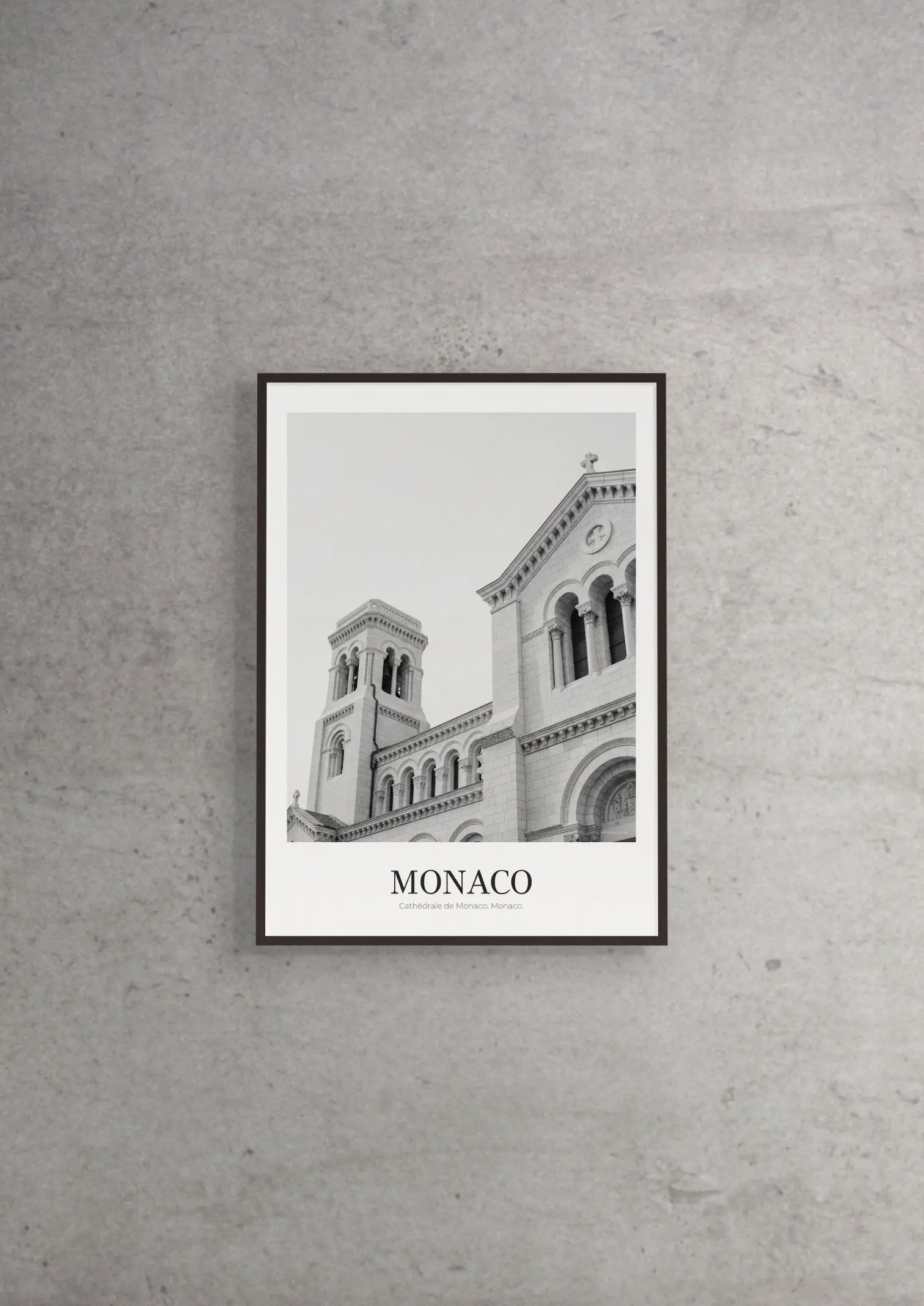 Cathédrale de Monaco - Classic Framed Architecture Print