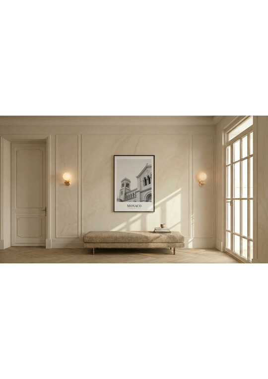 Cathédrale de Monaco - Classic Framed Architecture Print