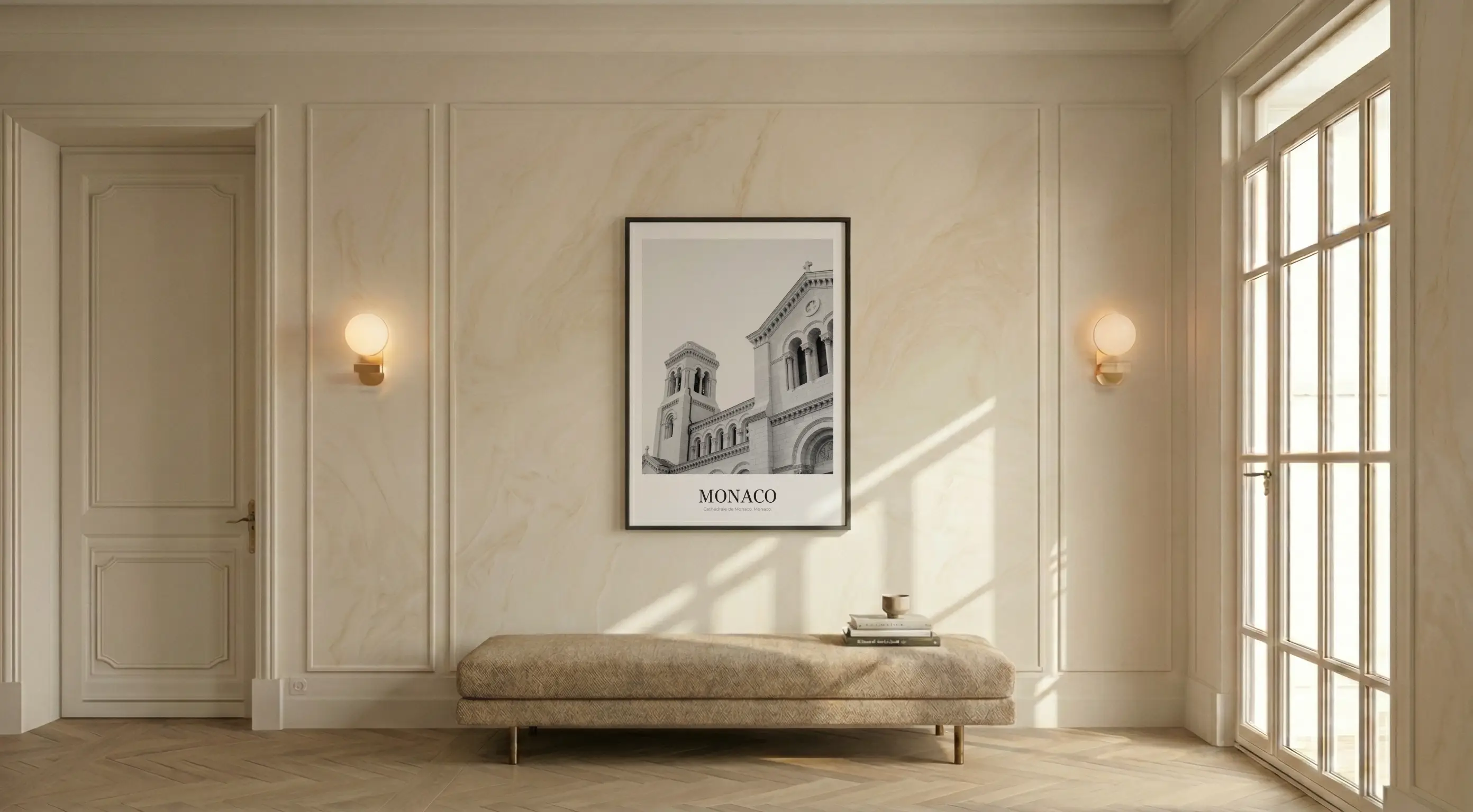 Cathédrale de Monaco - Classic Framed Architecture Print