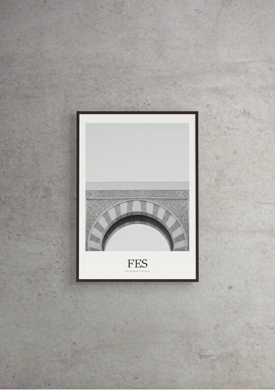 Fes Mosque - Classic Framed Architecture Print