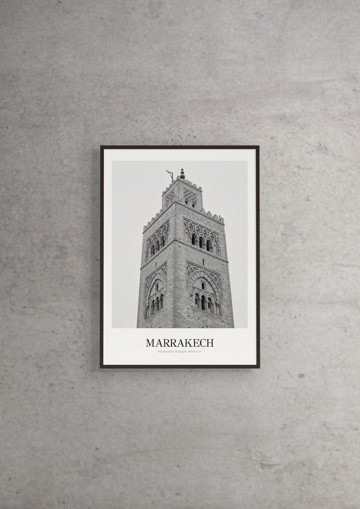 Koutoubia Mosque - Classic Framed Architecture Print