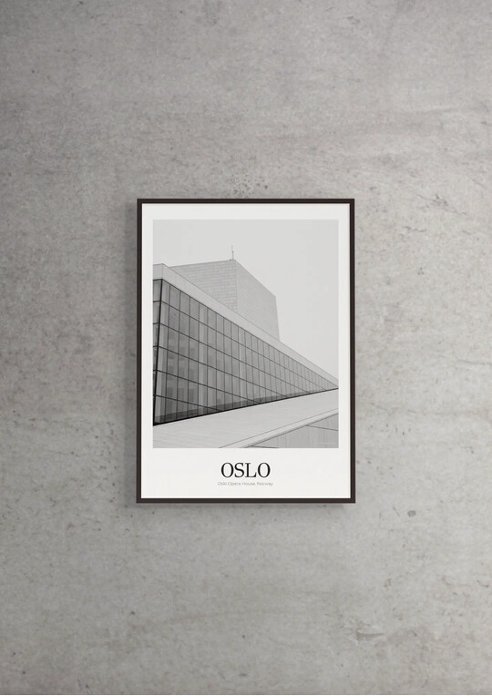 Oslo Opera House - Classic Framed Architecture Print
