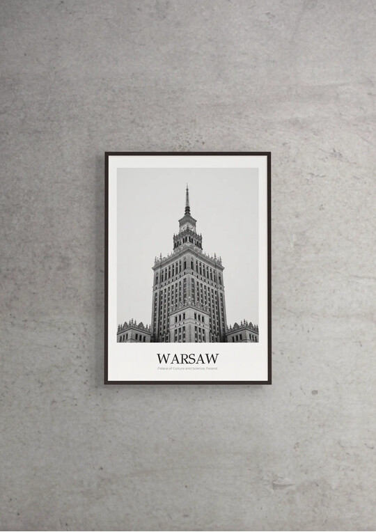 Palace of Culture and Science - Classic Framed Architecture Print