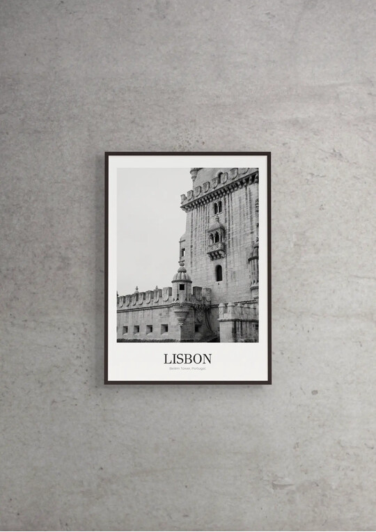 Belém Tower - Classic Framed Architecture Print