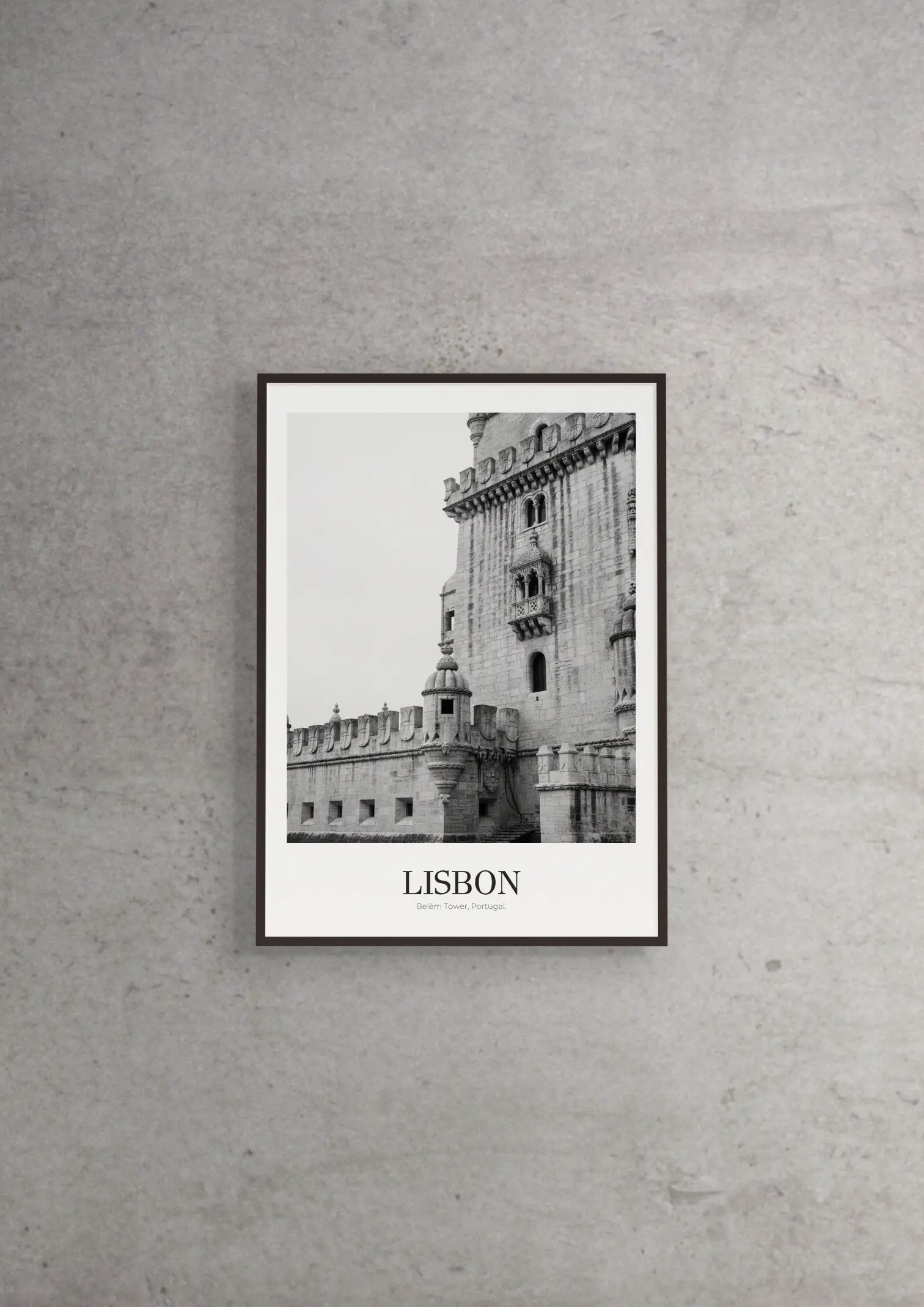 Belém Tower - Classic Framed Architecture Print