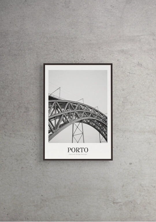 Dom Luís I Bridge - Classic Framed Architecture Print