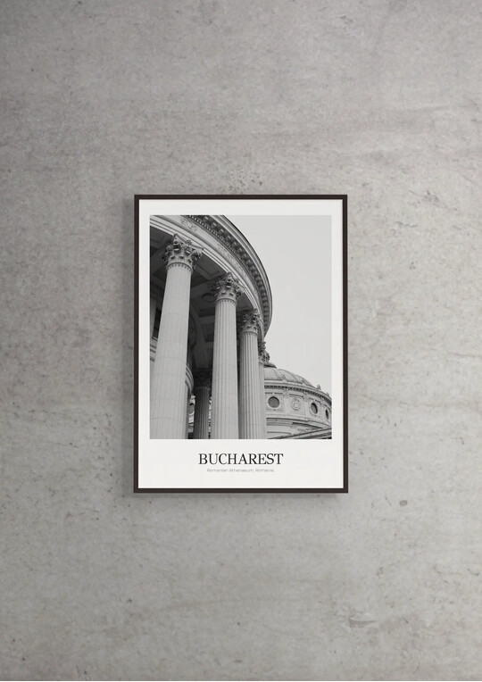 Romanian Athenaeum - Classic Framed Architecture Print