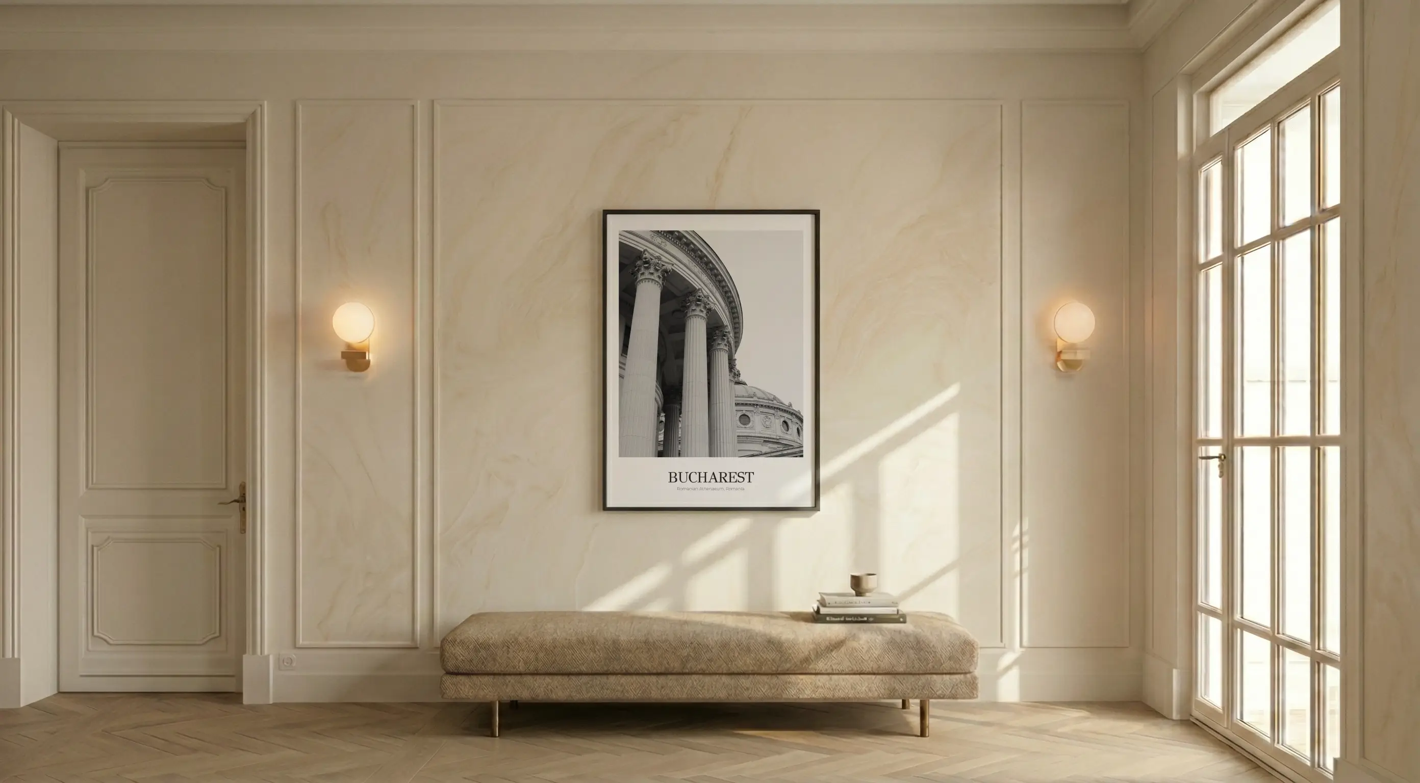 Romanian Athenaeum - Classic Framed Architecture Print