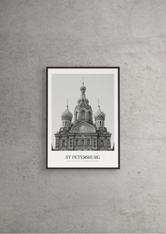 Church of the Savior on Spilled Blood - Classic Framed Architecture Print