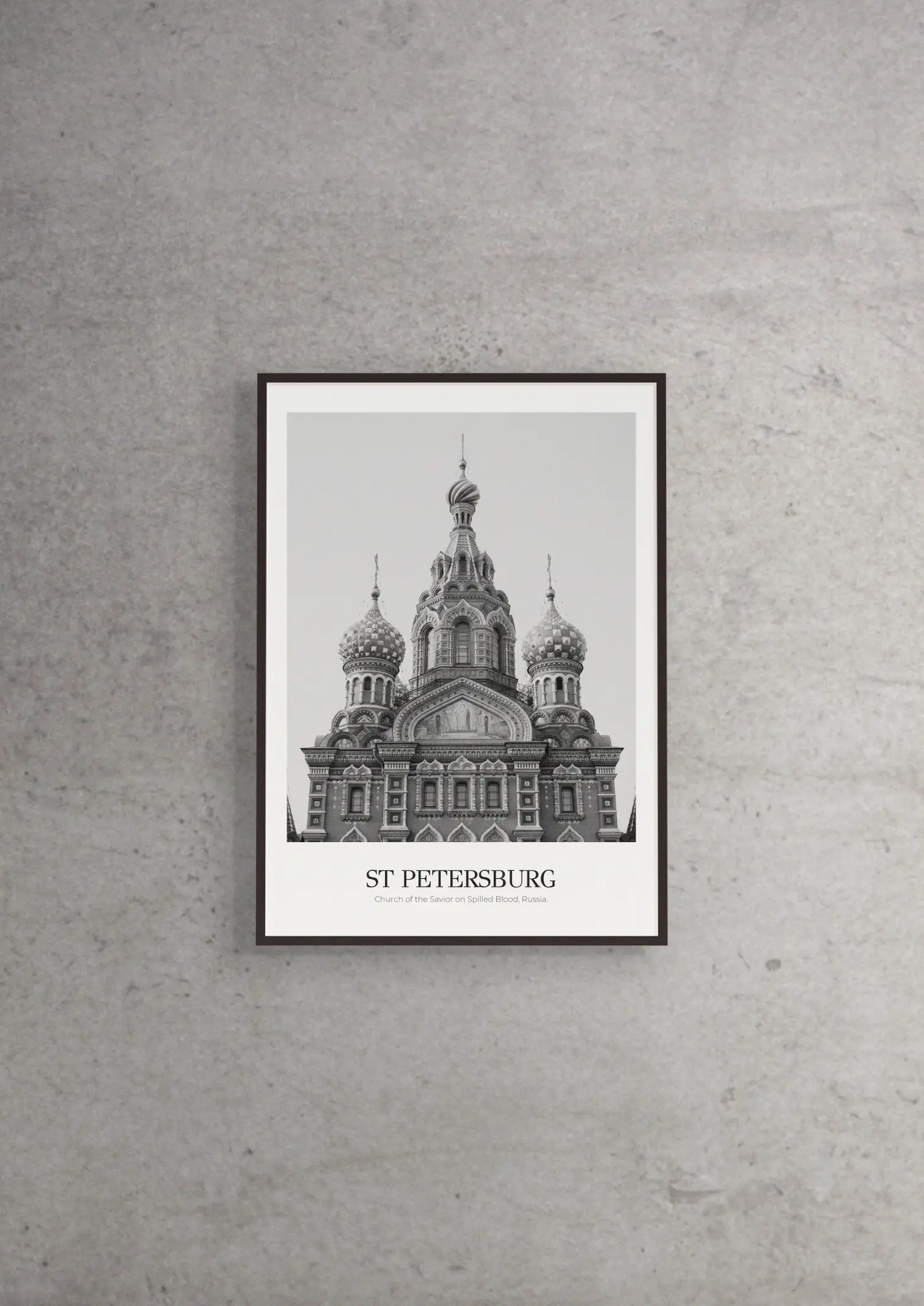 Church of the Savior on Spilled Blood - Classic Framed Architecture Print