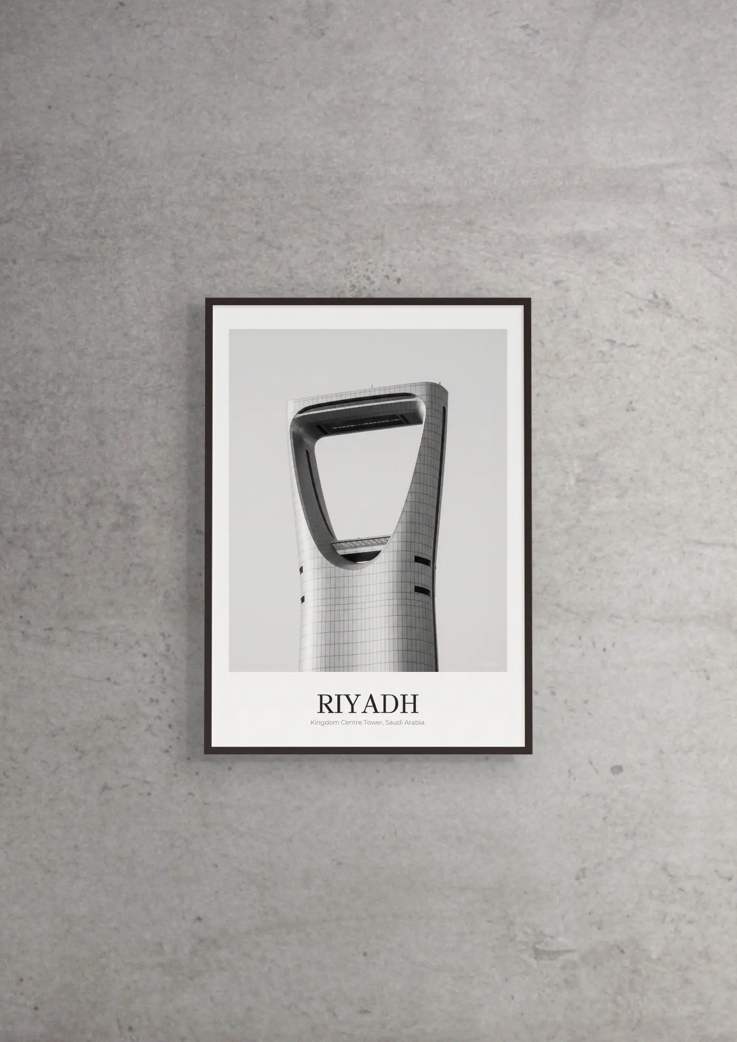 Kingdom Centre Tower - Classic Framed Architecture Print