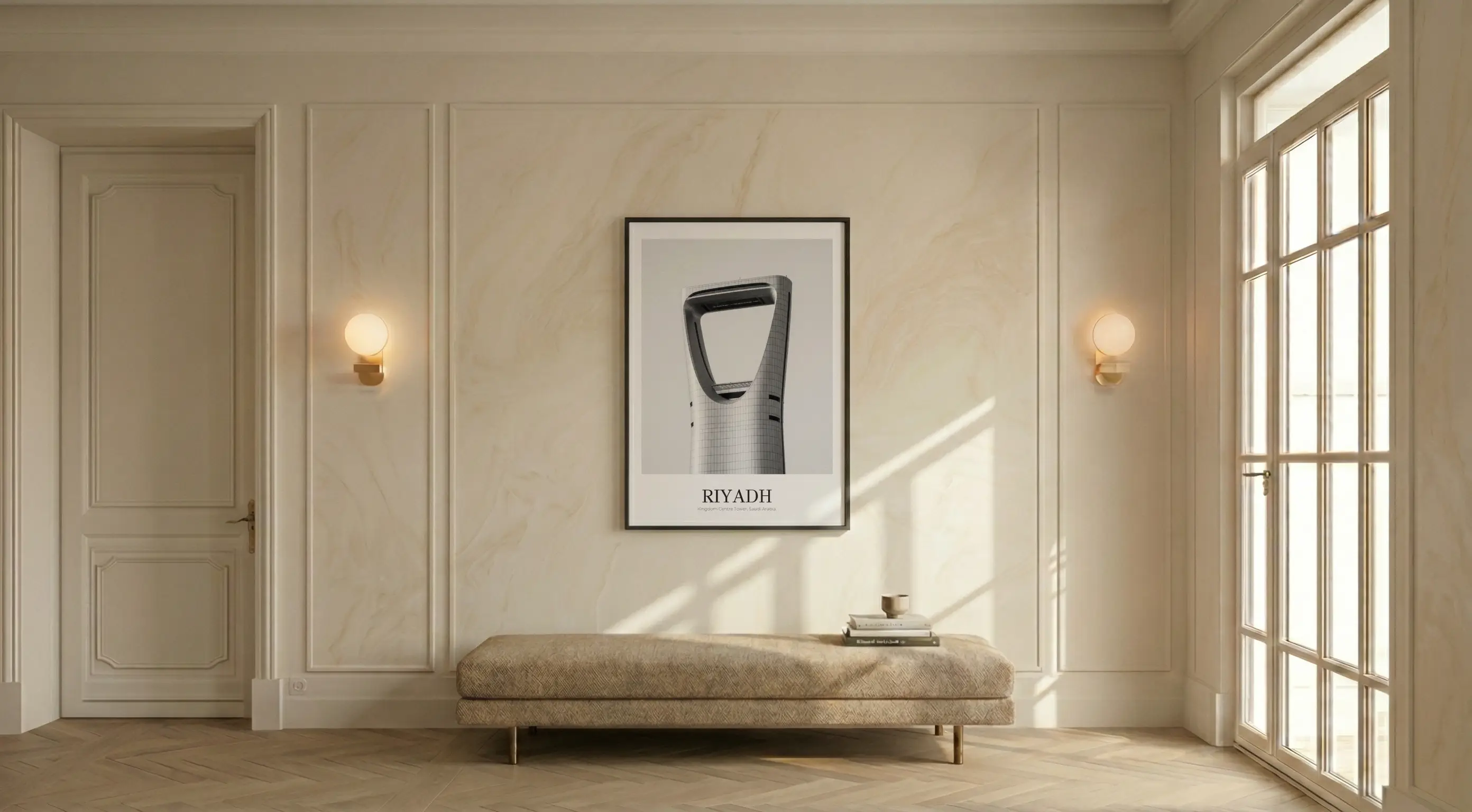 Kingdom Centre Tower - Classic Framed Architecture Print