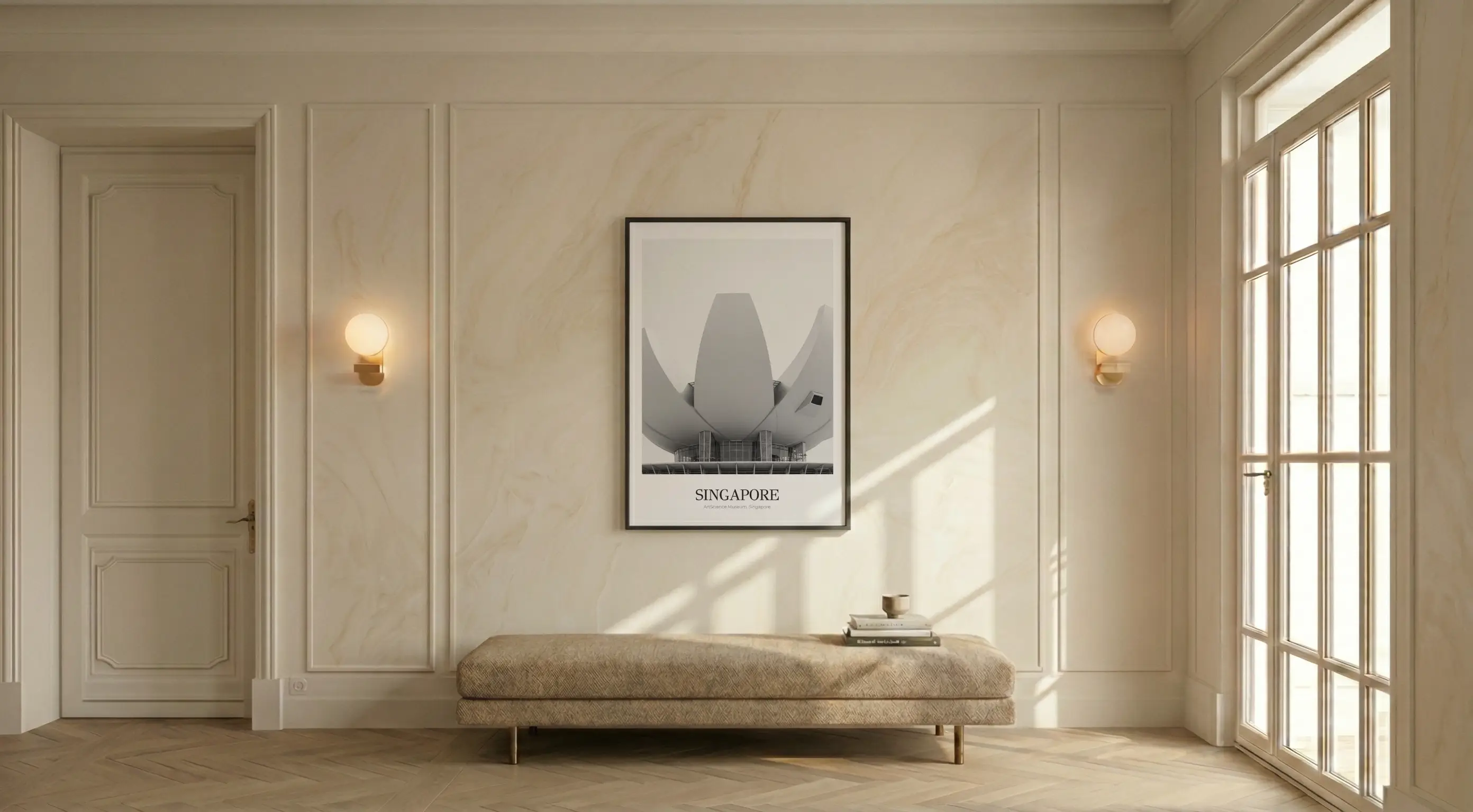 ArtScience Museum - Classic Framed Architecture Print