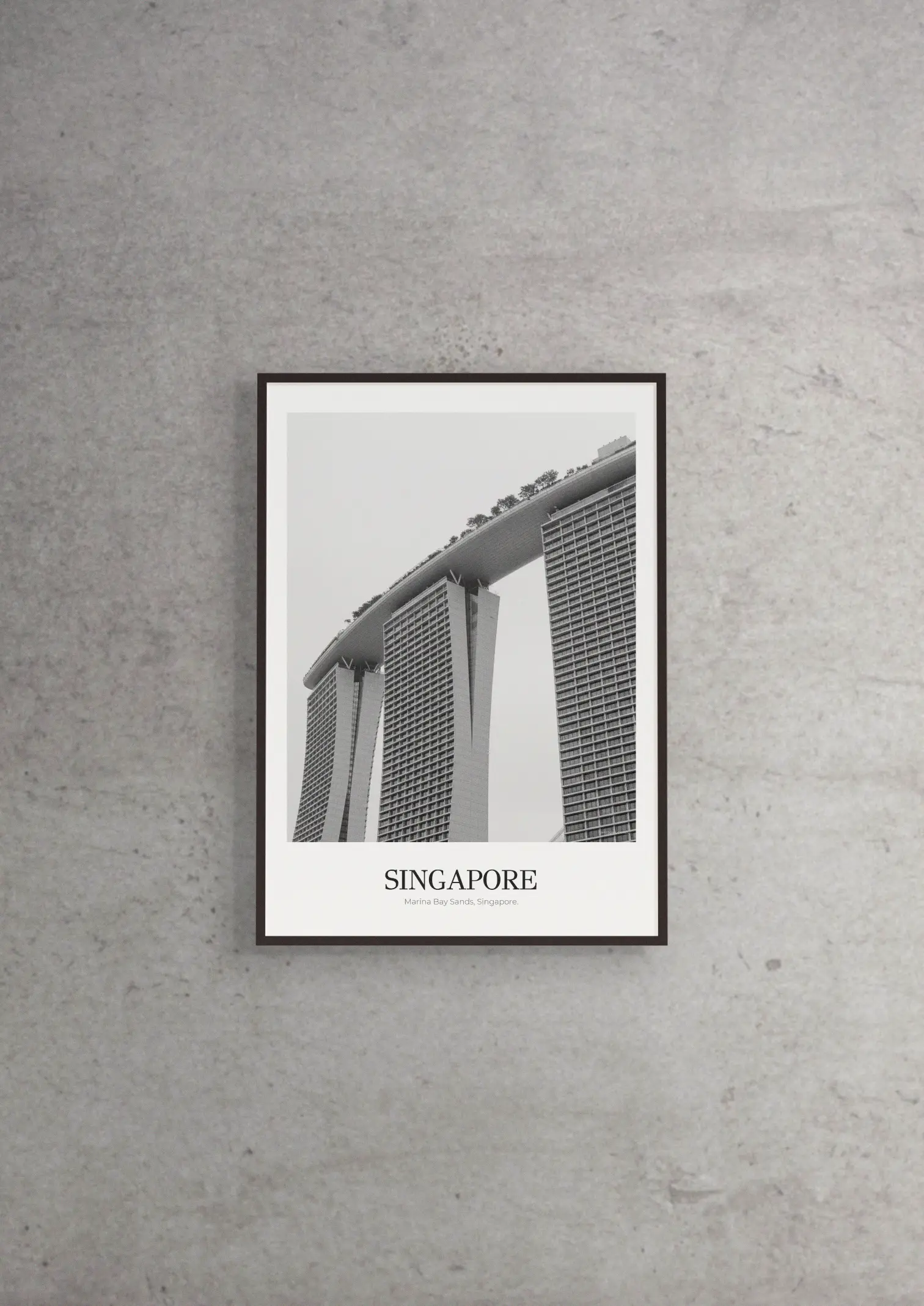 Marina Bay Sands - Classic Framed Architecture Print