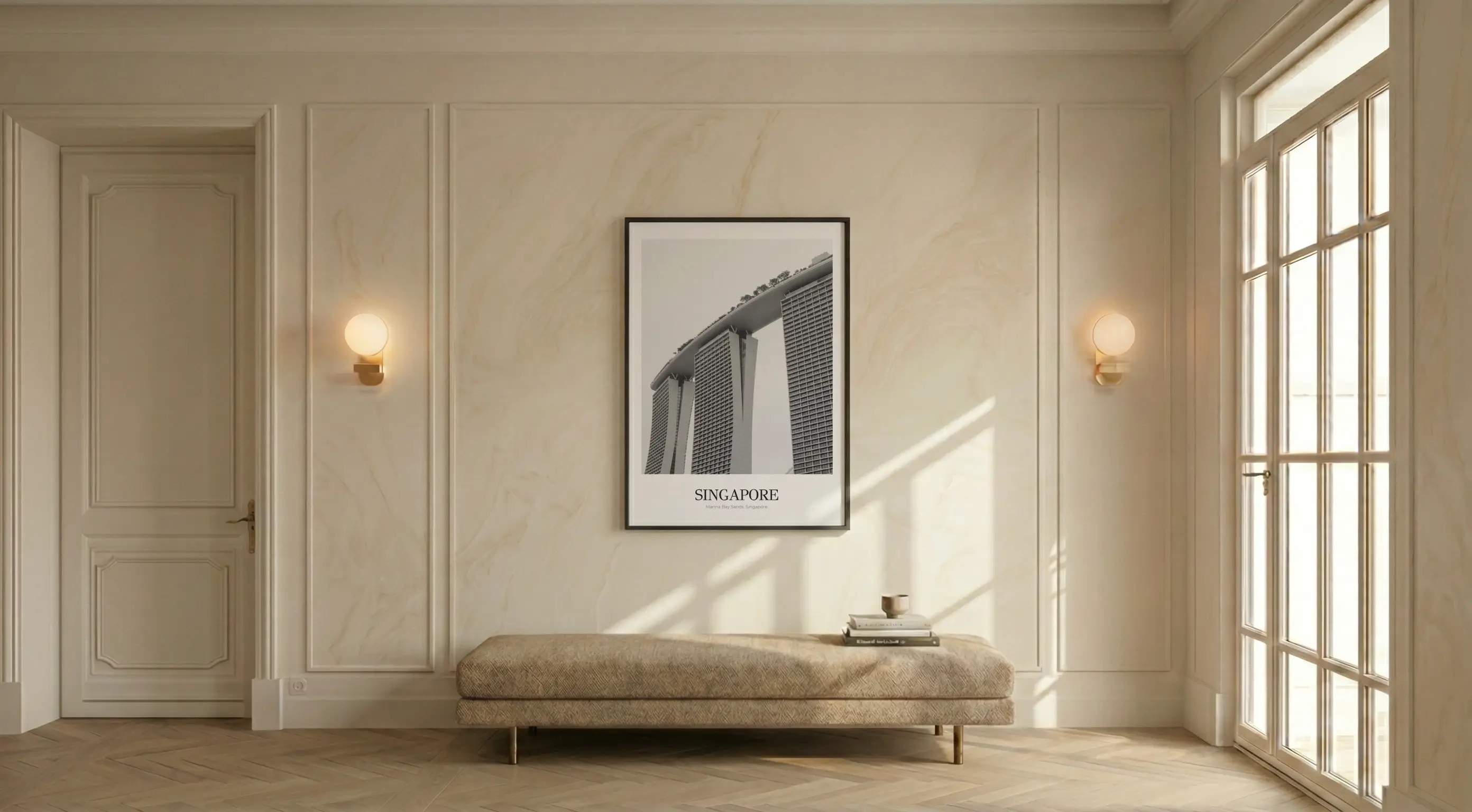 Marina Bay Sands - Classic Framed Architecture Print