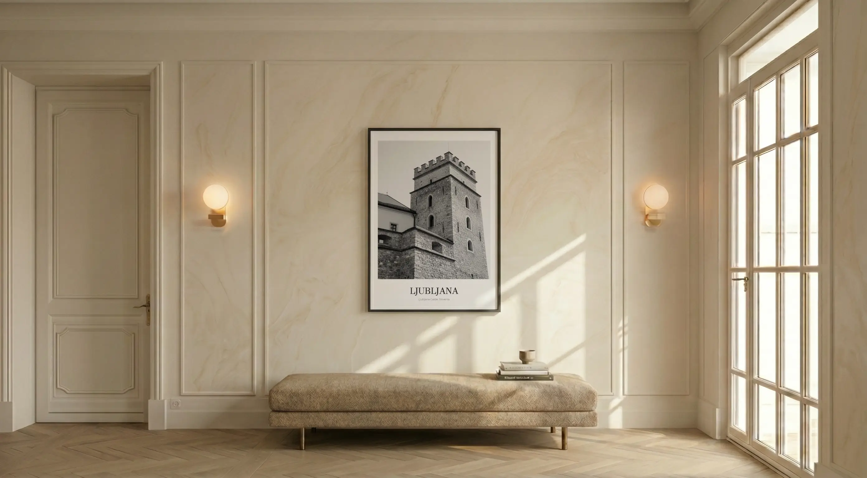 Ljubljana Castle - Classic Framed Architecture Print