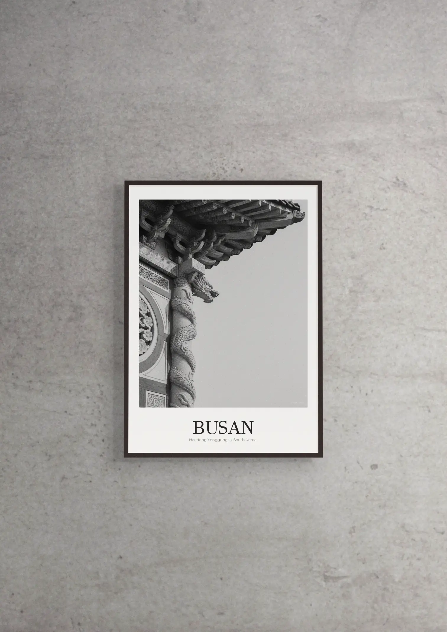 Haedong Yonggungsa - Classic Framed Architecture Print