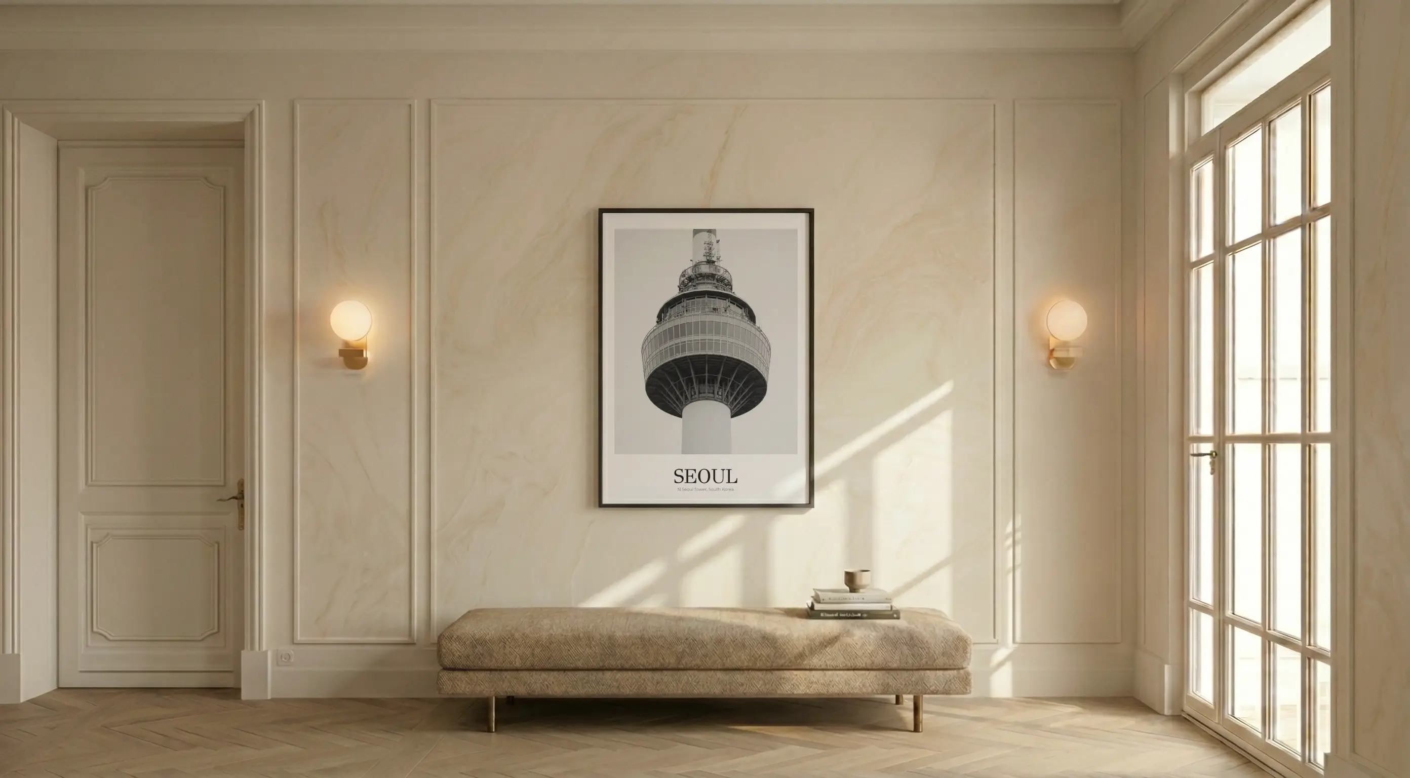 N Seoul Tower - Classic Framed Architecture Print
