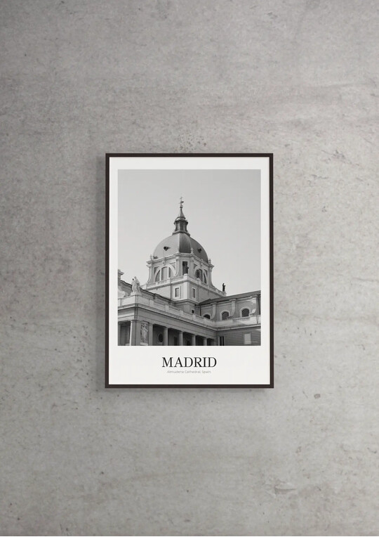 Almudena Cathedral - Classic Framed Architecture Print