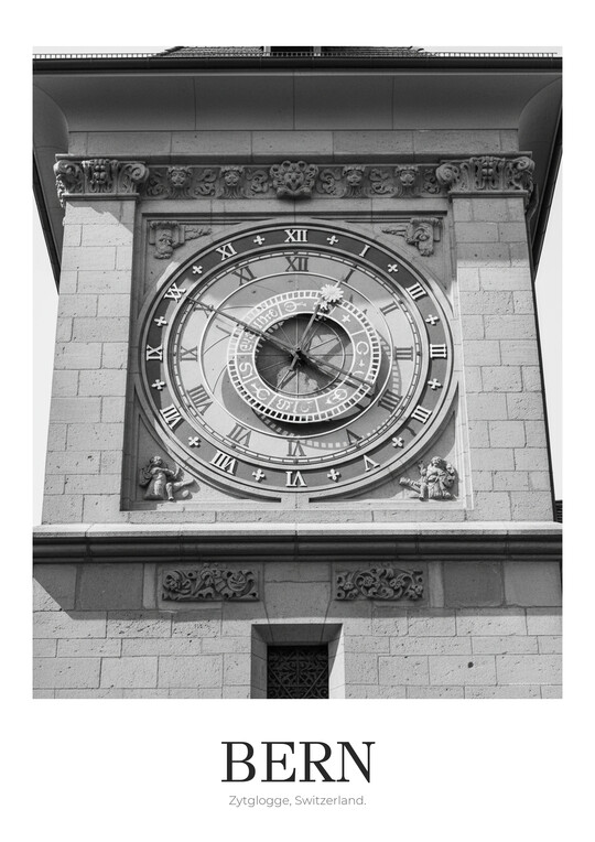 Zytglogge - Black & White Architecture Poster