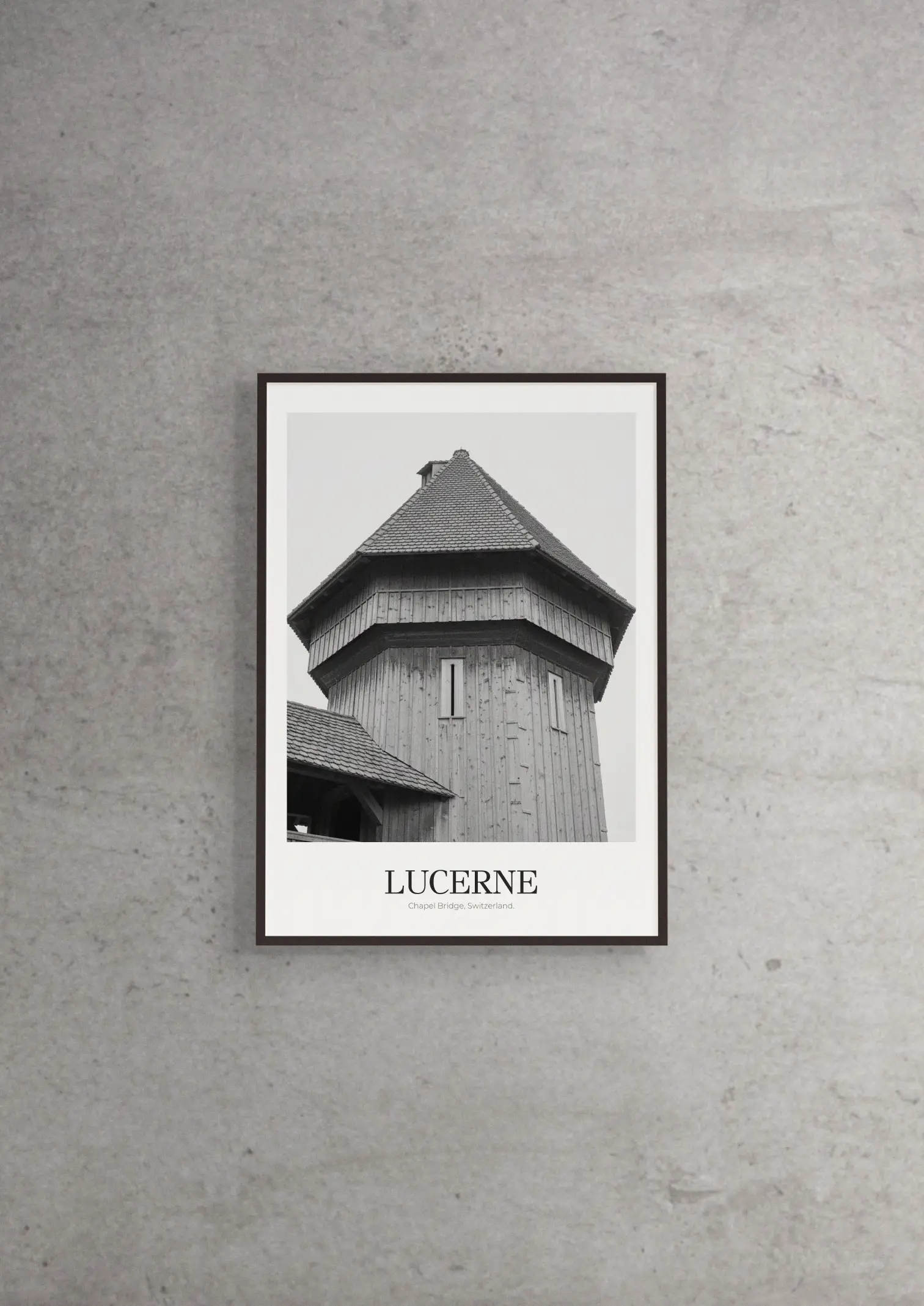 Chapel Bridge - Classic Framed Architecture Print