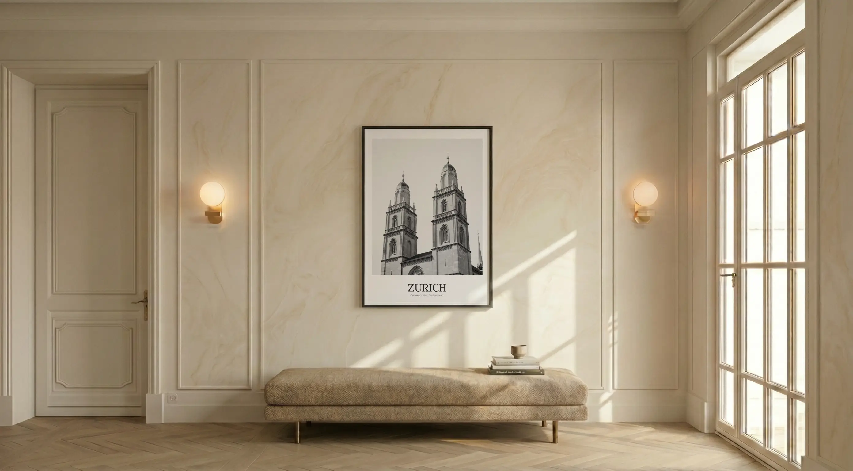 Grossmünster - Classic Framed Architecture Print