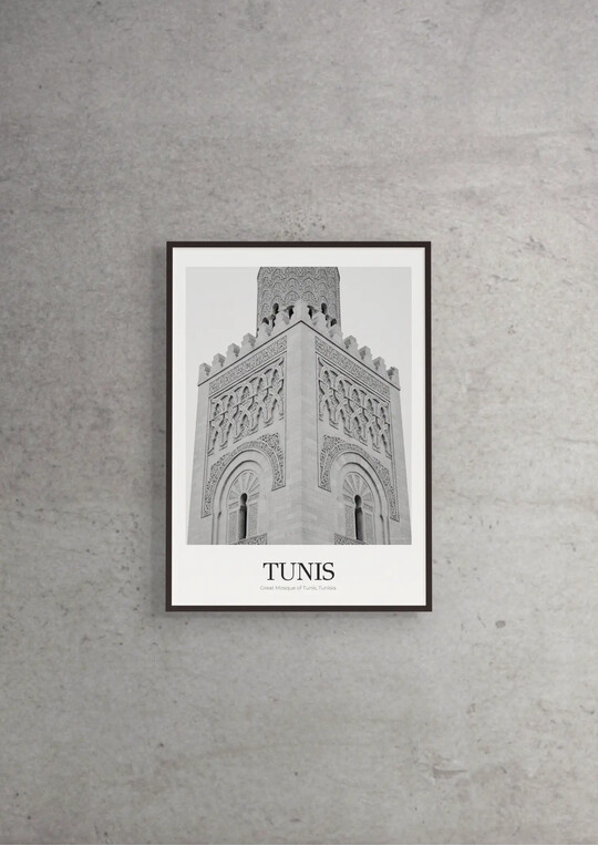 Great Mosque of Tunis - Classic Framed Architecture Print