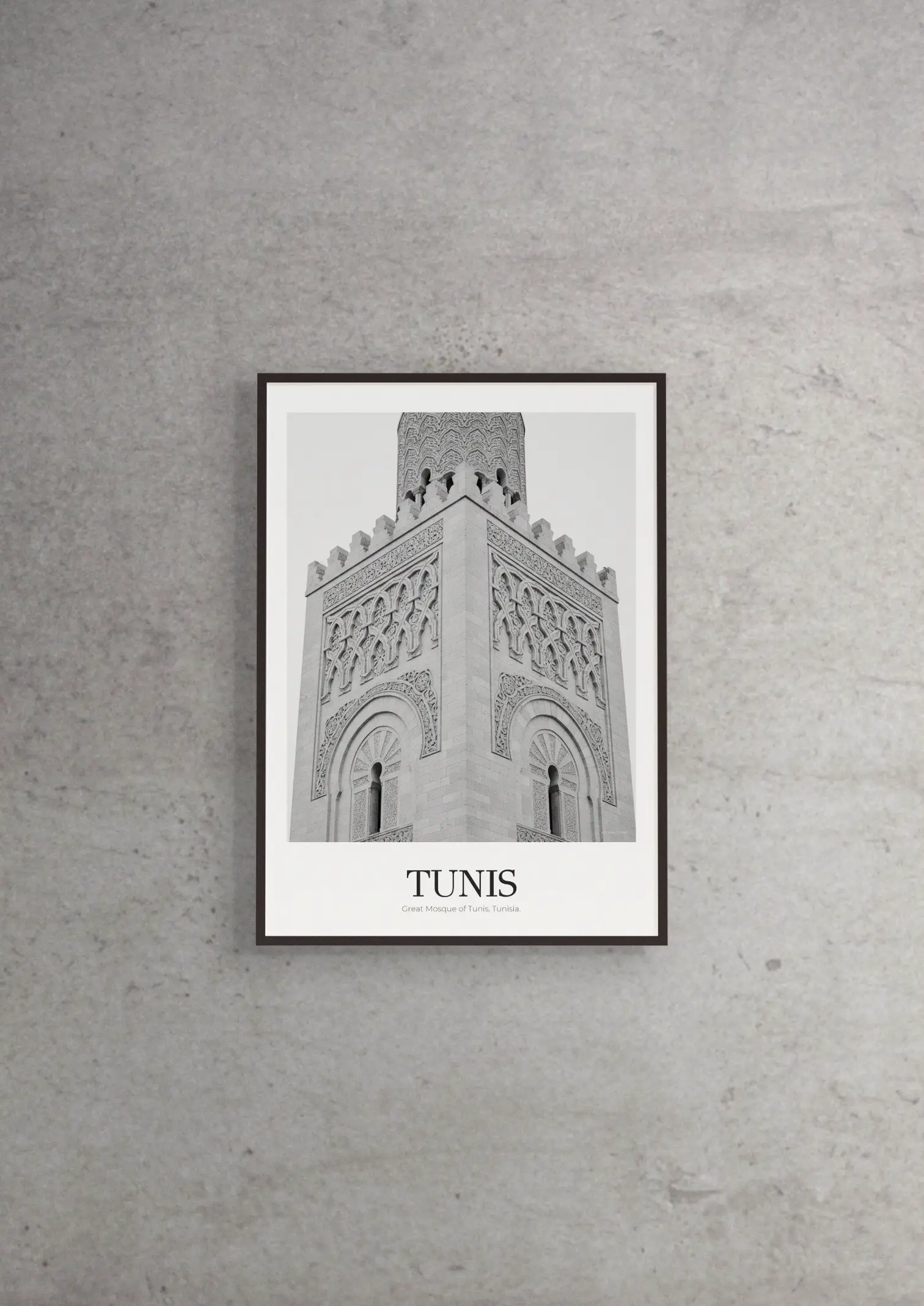 Great Mosque of Tunis - Classic Framed Architecture Print