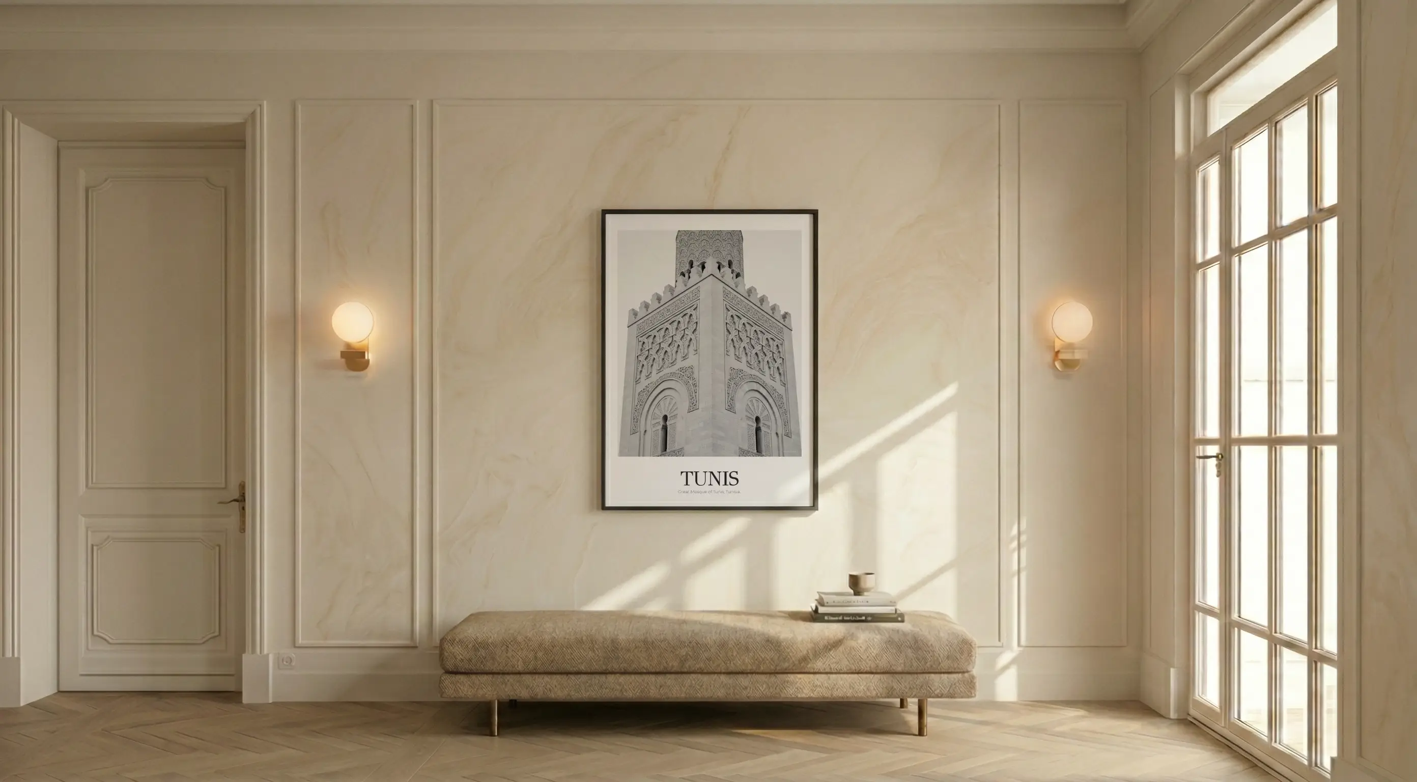 Great Mosque of Tunis - Classic Framed Architecture Print