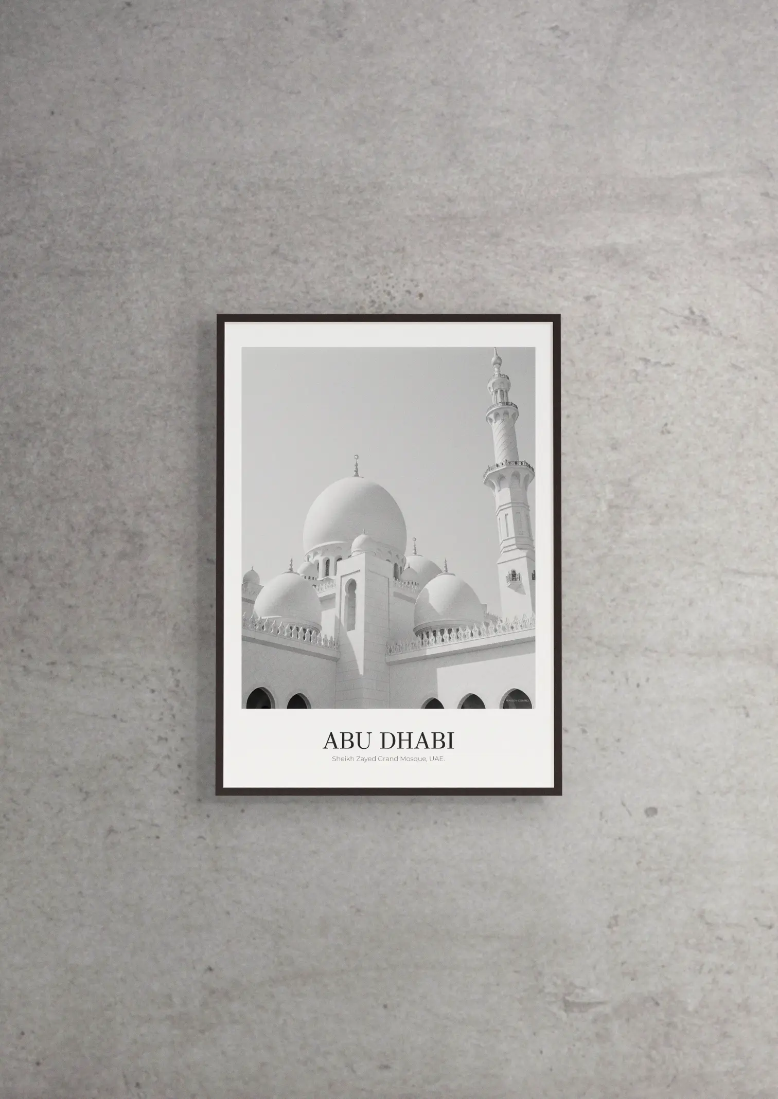 Sheikh Zayed Grand Mosque - Classic Framed Architecture Print