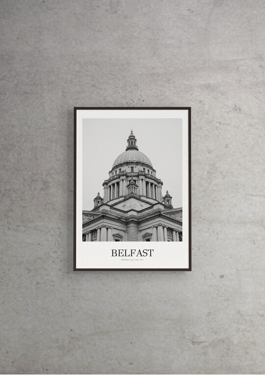 Belfast City Hall - Classic Framed Architecture Print