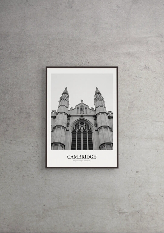 King's College Chapel - Classic Framed Architecture Print