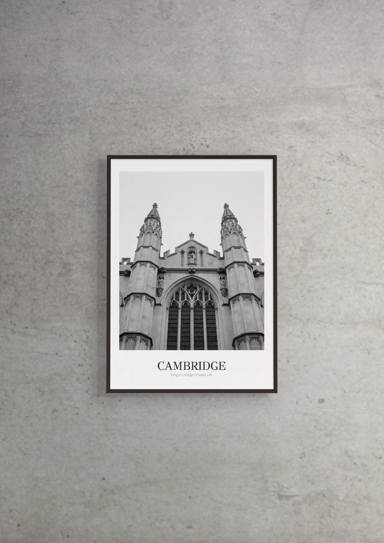 King's College Chapel - Classic Framed Architecture Print