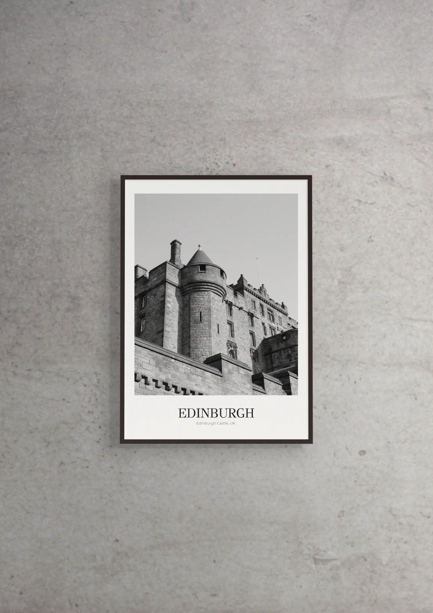 Edinburgh Castle - Classic Framed Architecture Print